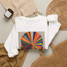Load image into Gallery viewer, Crewneck Sweatshirt — Abstract Rainbow Face Graphic
