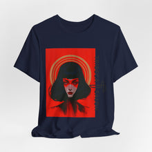 Load image into Gallery viewer, Graphic Tee — Red Portrait 'Tribeca Salon' Art Shirt
