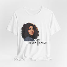 Load image into Gallery viewer, Tribeca Salon Graphic Tee — Curly Hair Portrait Hairdresser T-Shirt
