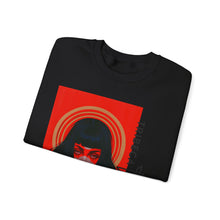 Load image into Gallery viewer, Crewneck Sweatshirt — Red Noir Portrait "Tribeca Salon" Graphic
