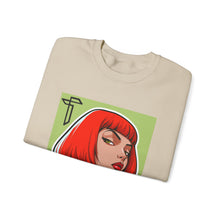 Load image into Gallery viewer, Crewneck Sweatshirt — Red Bob Portrait Graphic Sweatshirt
