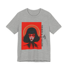 Load image into Gallery viewer, Graphic Tee — Red Portrait 'Tribeca Salon' Art Shirt
