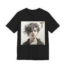 Load image into Gallery viewer, Portrait Photo Tee — Artistic Black &amp; White Woman Graphic T-Shirt
