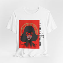 Load image into Gallery viewer, Graphic Tee — Red Portrait 'Tribeca Salon' Art Shirt
