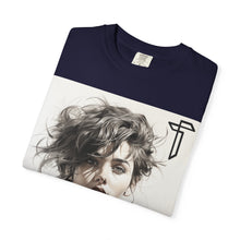 Load image into Gallery viewer, Portrait Photo Tee — Moody Artistic Woman Print T-Shirt
