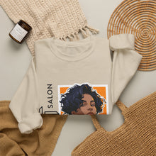 Load image into Gallery viewer, Crewneck Sweatshirt — Tribeca Salon Portrait Graphic
