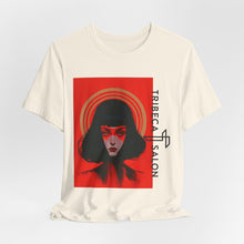 Load image into Gallery viewer, Graphic Tee — Red Portrait 'Tribeca Salon' Art Shirt

