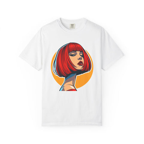 Graphic T-Shirt — Retro Red Bob Portrait Tee