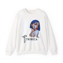 Load image into Gallery viewer, Tribeca Portrait Crewneck Sweatshirt — Stylish Illustrated Woman Graphic
