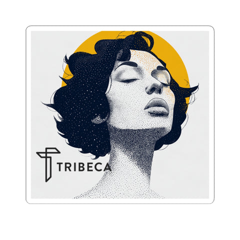 Artistic Woman Portrait Sticker — Tribeca Kiss-Cut Vinyl