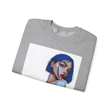 Load image into Gallery viewer, Tribeca Portrait Crewneck Sweatshirt — Stylish Illustrated Woman Graphic

