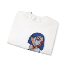 Load image into Gallery viewer, Tribeca Portrait Crewneck Sweatshirt — Stylish Illustrated Woman Graphic

