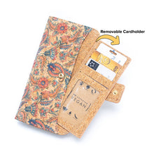 Load image into Gallery viewer, Bloom with Sustainable Style: 6 Pack Floral Cork Wallets-1
